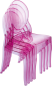 Mobile Preview: Rosa Plexiglas Ghost Stuhl